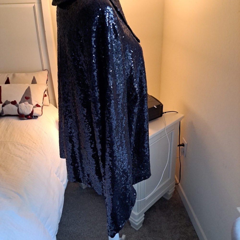 Eloquii Black Sequin Blouse - Picture 6 of 9